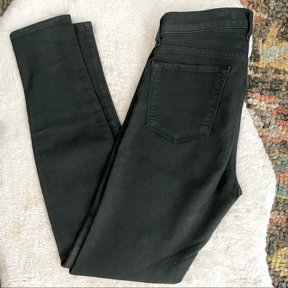 J Brand coated emerald skinny jeans 29
